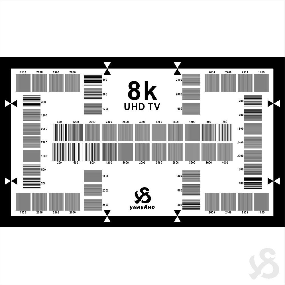 8K(UHD TV) 分辨率测试卡